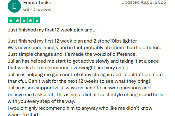 Emma's Trustpilot review